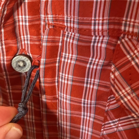 Wranglers reg fit outdoors rust colored check size L - Picture 4 of 5